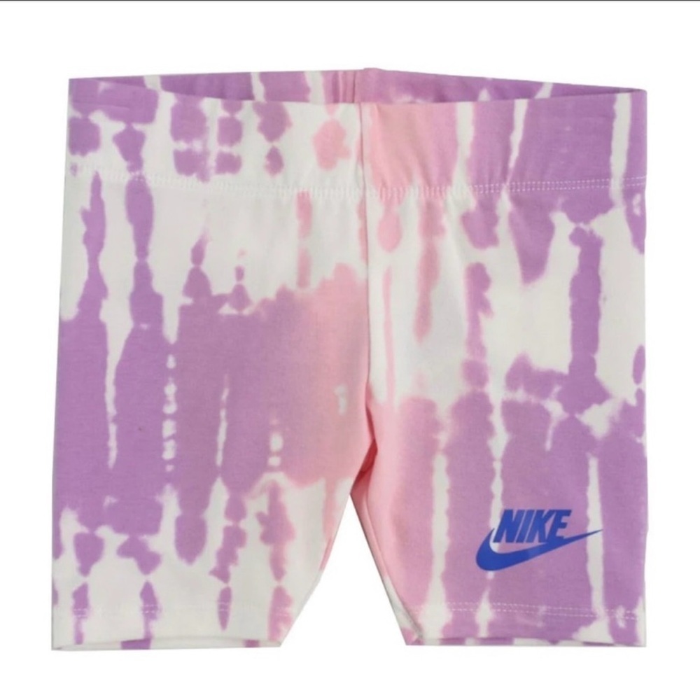 Nike Lavender and Pink Tie-Dye Shorts